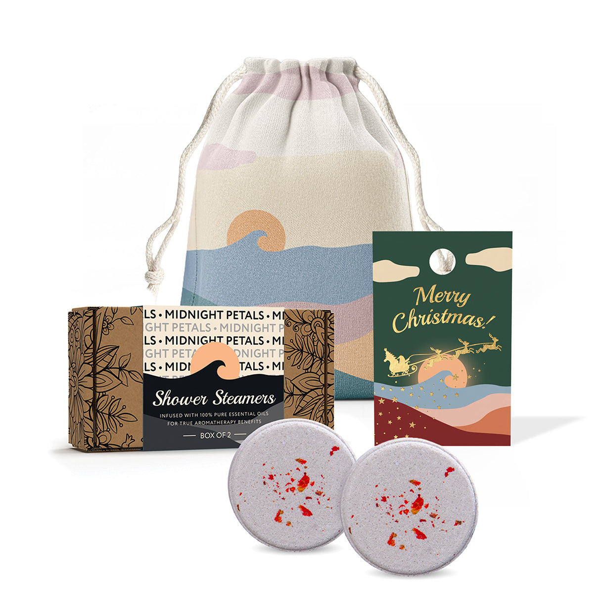 Xmas Twin Shower Steamers Set