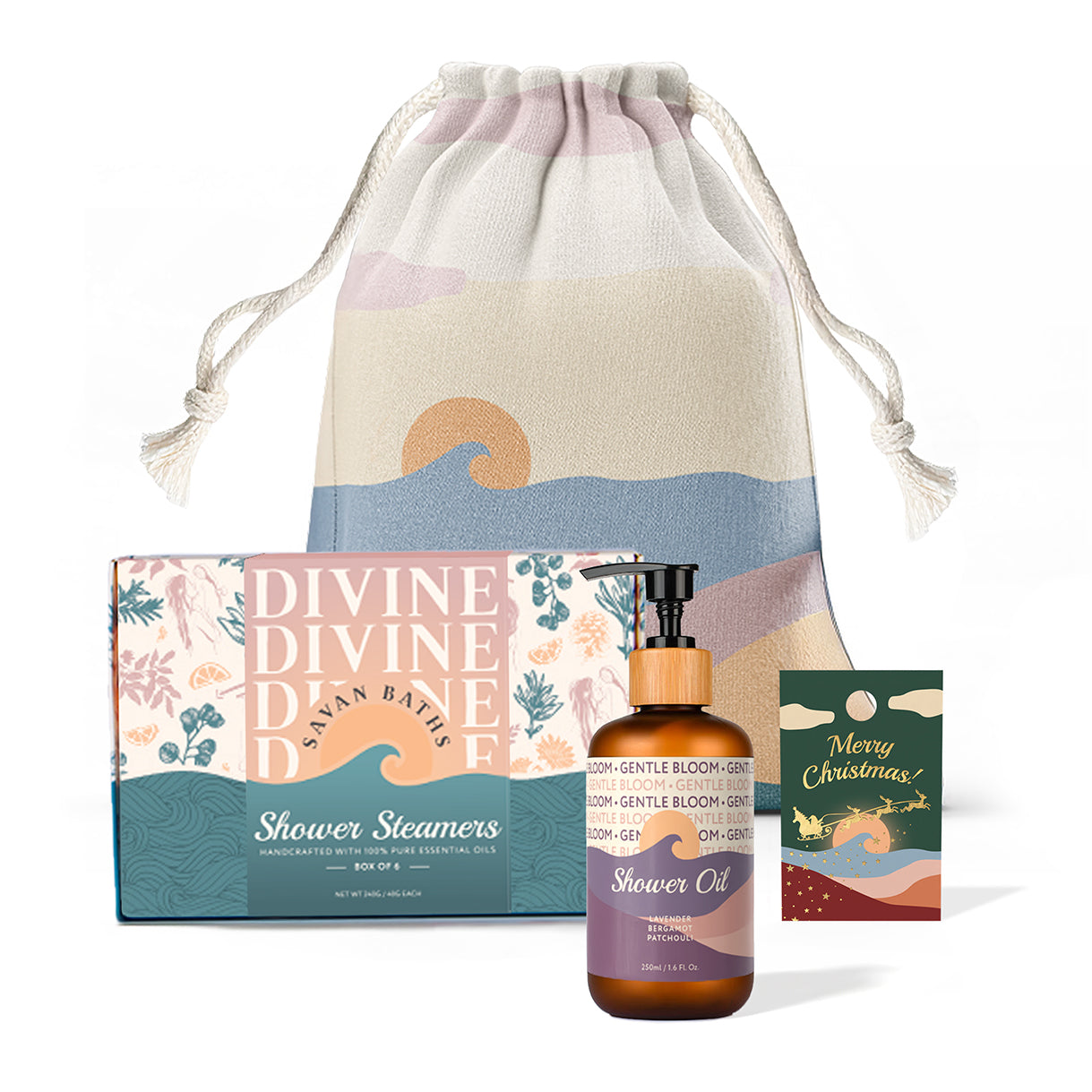 Xmas Shower Steamers Gift Set + Shower Oil 250ml