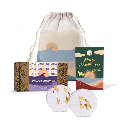 Xmas Twin Shower Steamers Set