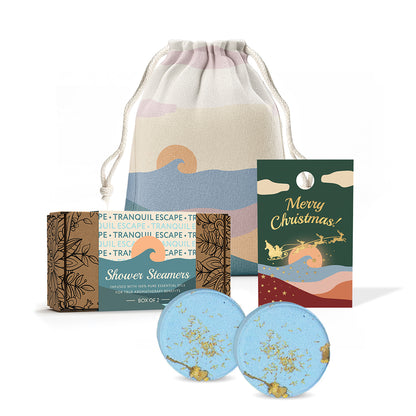 Xmas Twin Shower Steamers Set