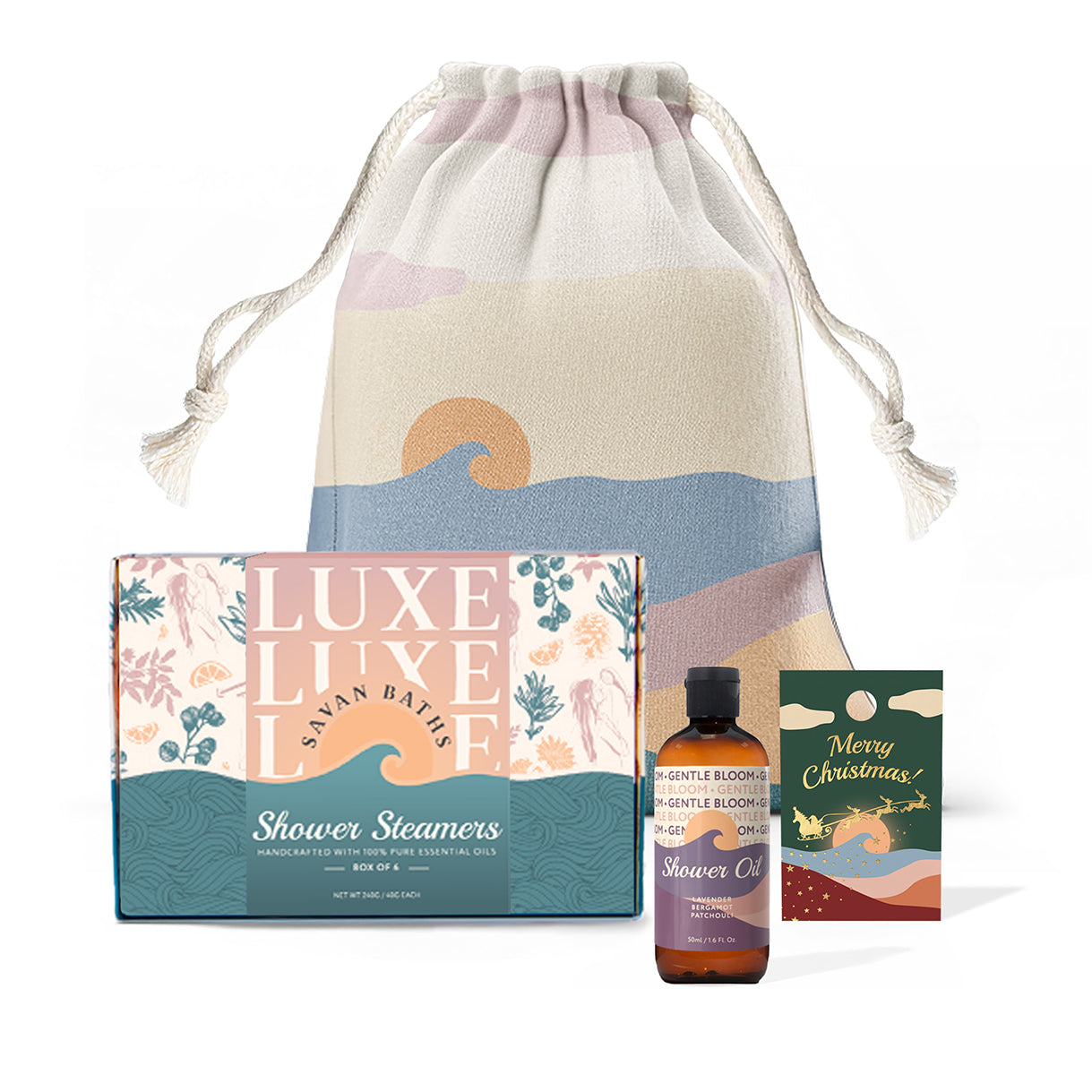 Xmas Shower Steamers Gift Set + Shower Oil 50ml